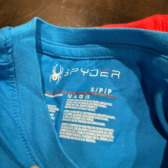 2-Piece Bundle Spyder Red and Blue Spider Graphic Tees Size S - Picture 4 of 8